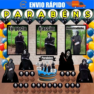 Kit Festa - Amostradinho - Amostradim - Pânico - PERSONALIZADO NOME E IDADE - Aniversário