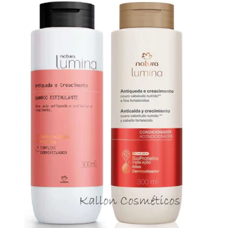 Kit Lumina Antiqueda e Crescimento, Acelera o Crescimento do FIO, Fios mais Fortes, Natura Cosméticos, Novo, Original, vegano