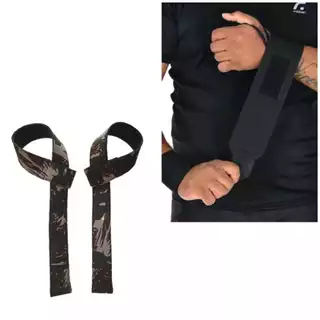Par Munhequeira Profissional Crossfit Premium E Ganhe 1 Par Tala Straps Militar Verde Normal