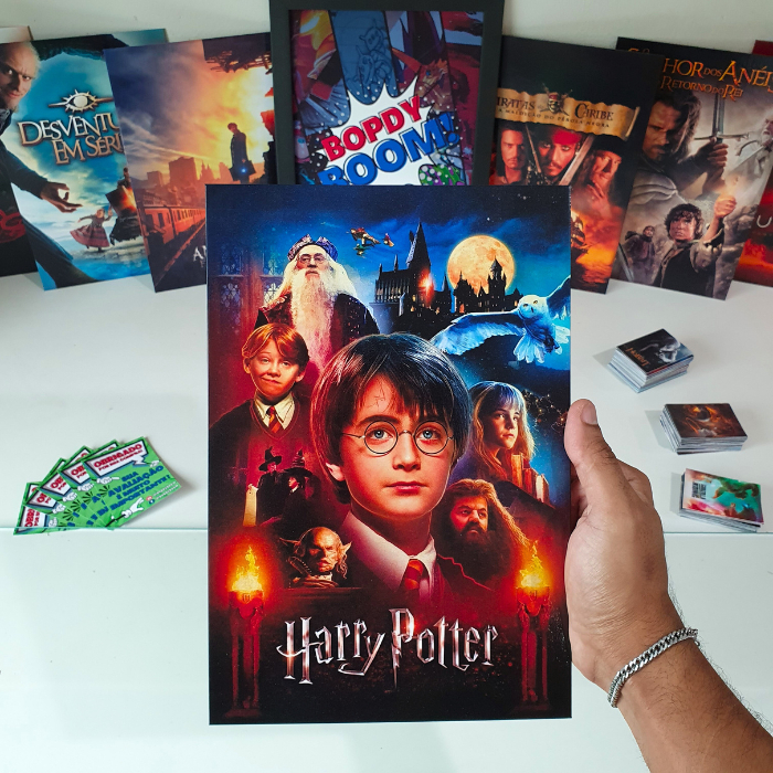 Harry Potter Placa decorativa mdf quadro decoração parede presente / Filmes / Hogwarts