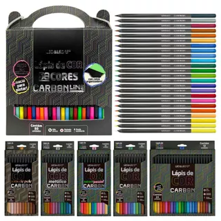 Lápis de cor carbon line super soft leo e leo macio material escolar vários modelos