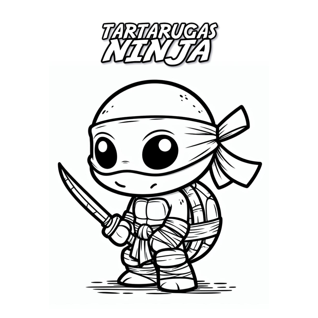 tartarugas ninja desenho para colorir