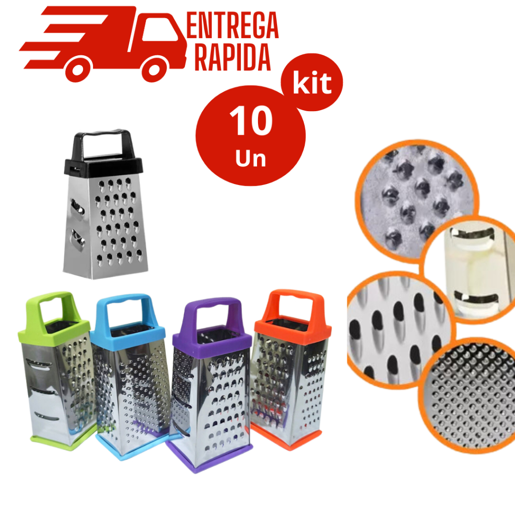 kit 10 Mini Ralador Ralador De Aço Inox Lembrancinha Multifuncional ...