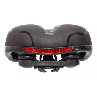 Banco Selim Bike 2 Molas Refletor Mega GTA Conforto GEL Tech Confortável Largo Mtb Speed Elastomero