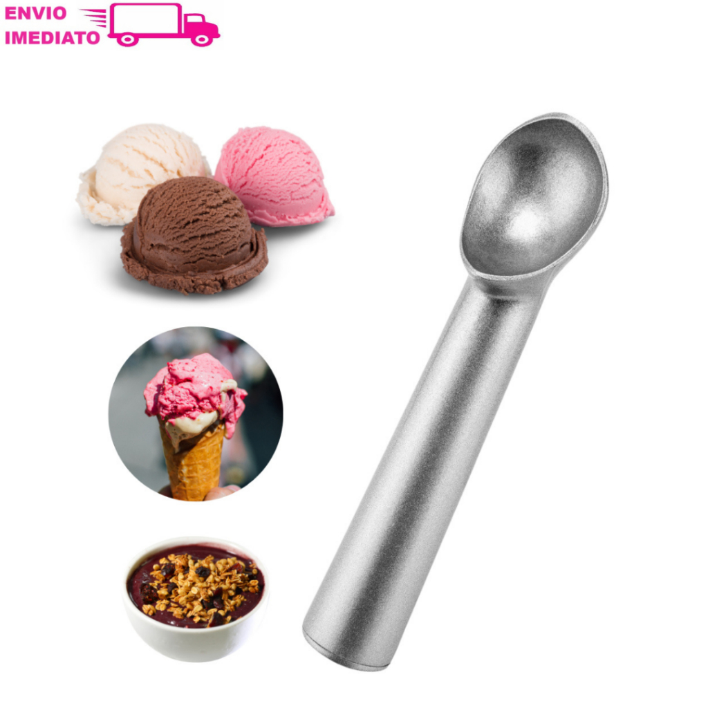 Colher de Sorvete de Alumínio para Sobremesa para Cozinha Pegador ...