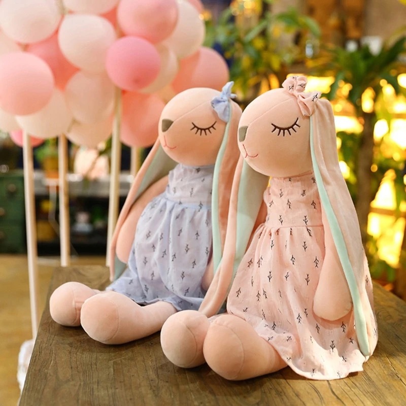 Pelúcia naninha 35 cm para bebe brinquedos coelho Páscoa fofo ursino infantil boneca