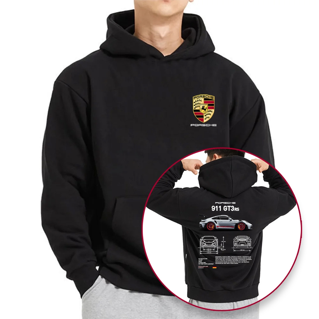 Moletom Blusa de Frio Carro Porsche 911 Gt3-rs Moda Casual Masculina e Feminina