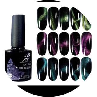 Kit Esmaltes Olho De Gato CAT EYE Efeito Magnético Usando Imã Brilho Unhas LÍRIO-8361