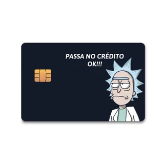 Skin Rick Passa no Crédito Adesivo Para cartão de Crédito - Pro Decor