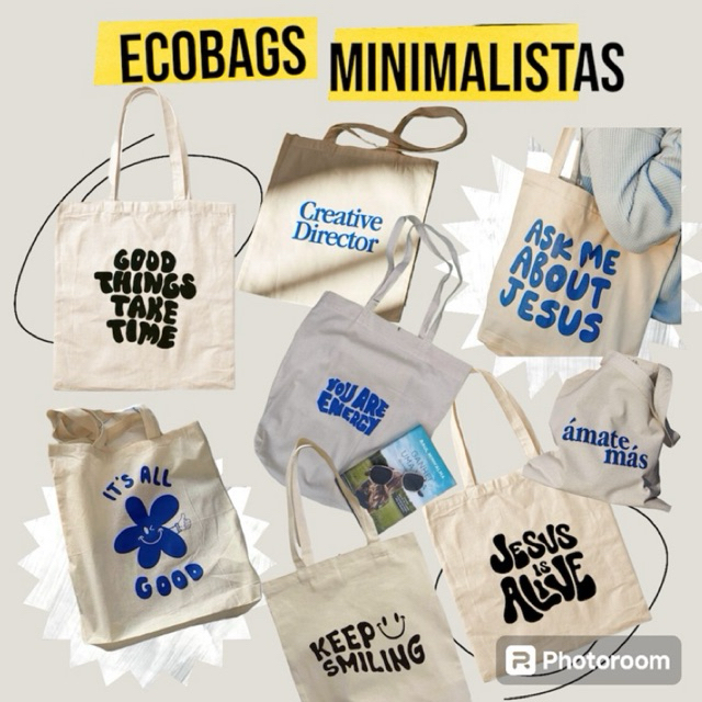 Ecobag algodão cru bolsa sacola sustentável