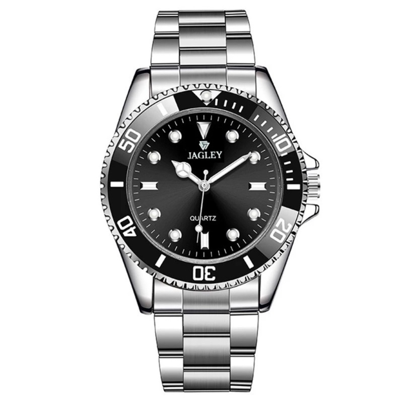 Relógio Masculino Estilo Rolex Casual Moderno a Prova D’agua Analógico com Calendário