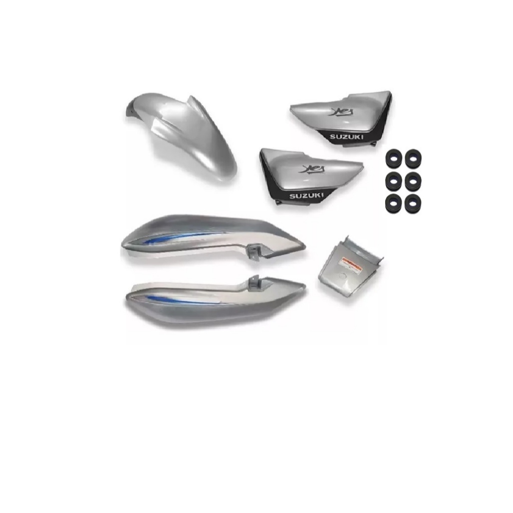 Conjunto Carenagem Suzuki Yes 125 Adesivada Com Borrachas 2009
