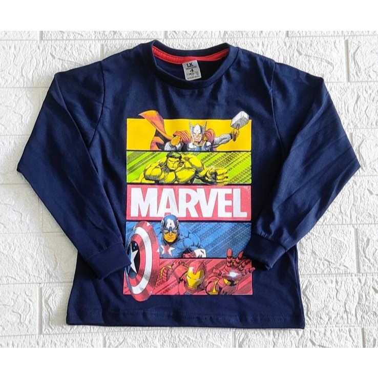 Marvel Little, Big Classic Motley Avengers - Camiseta De Manga Corta Para Niñas, Athletic Heather