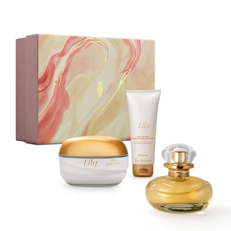 Kit Presente Lily (3 itens) | Shopee Brasil