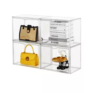 Box Caixa Organizadora Acrílico Transparente Para Bolsa