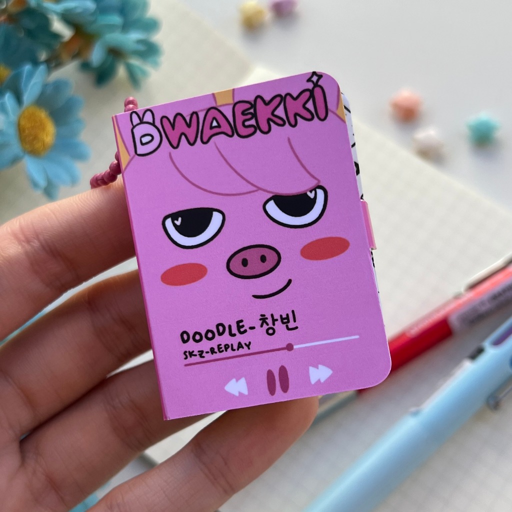 Mini Porta Notas Adesivas Miau Skzoo Dwaekki Kawaii/ Bloco De Notas ...