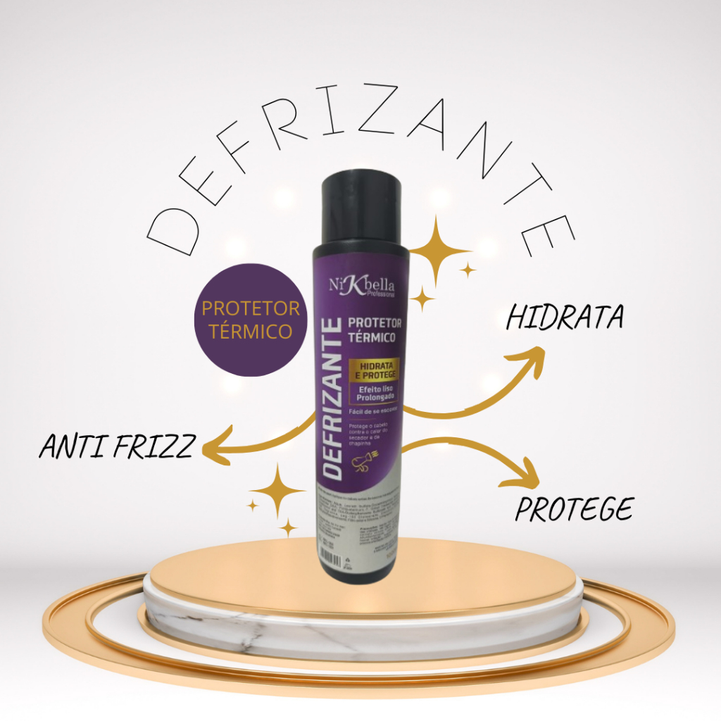 Defrizante Protetor Térmico - Cabelos Liso e Protegidos com Brilho ...