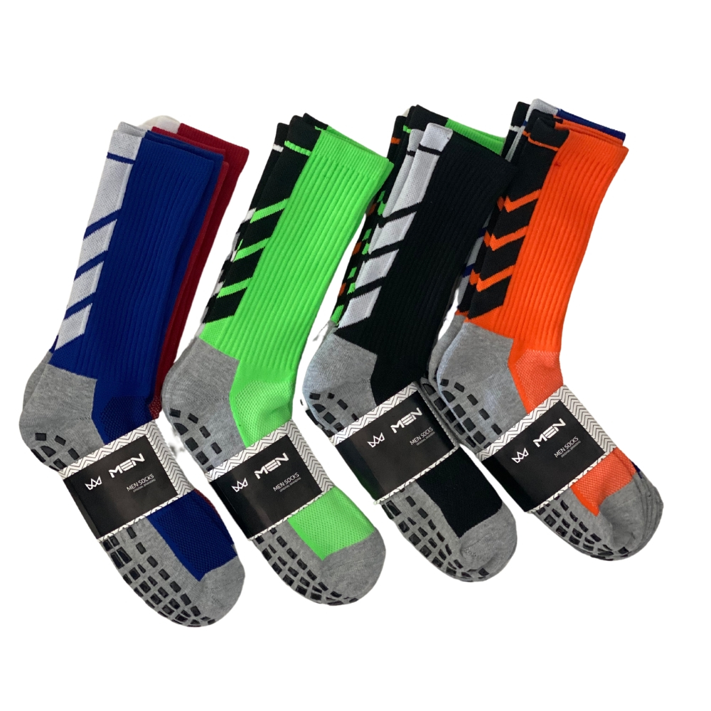 Kit Meia Men Socks Cano Longo 12 pares Emborrachada