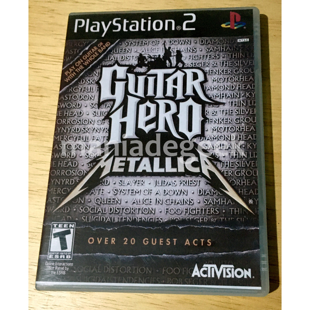 Jogo Guitar Hero Metallica para play 2 ps2