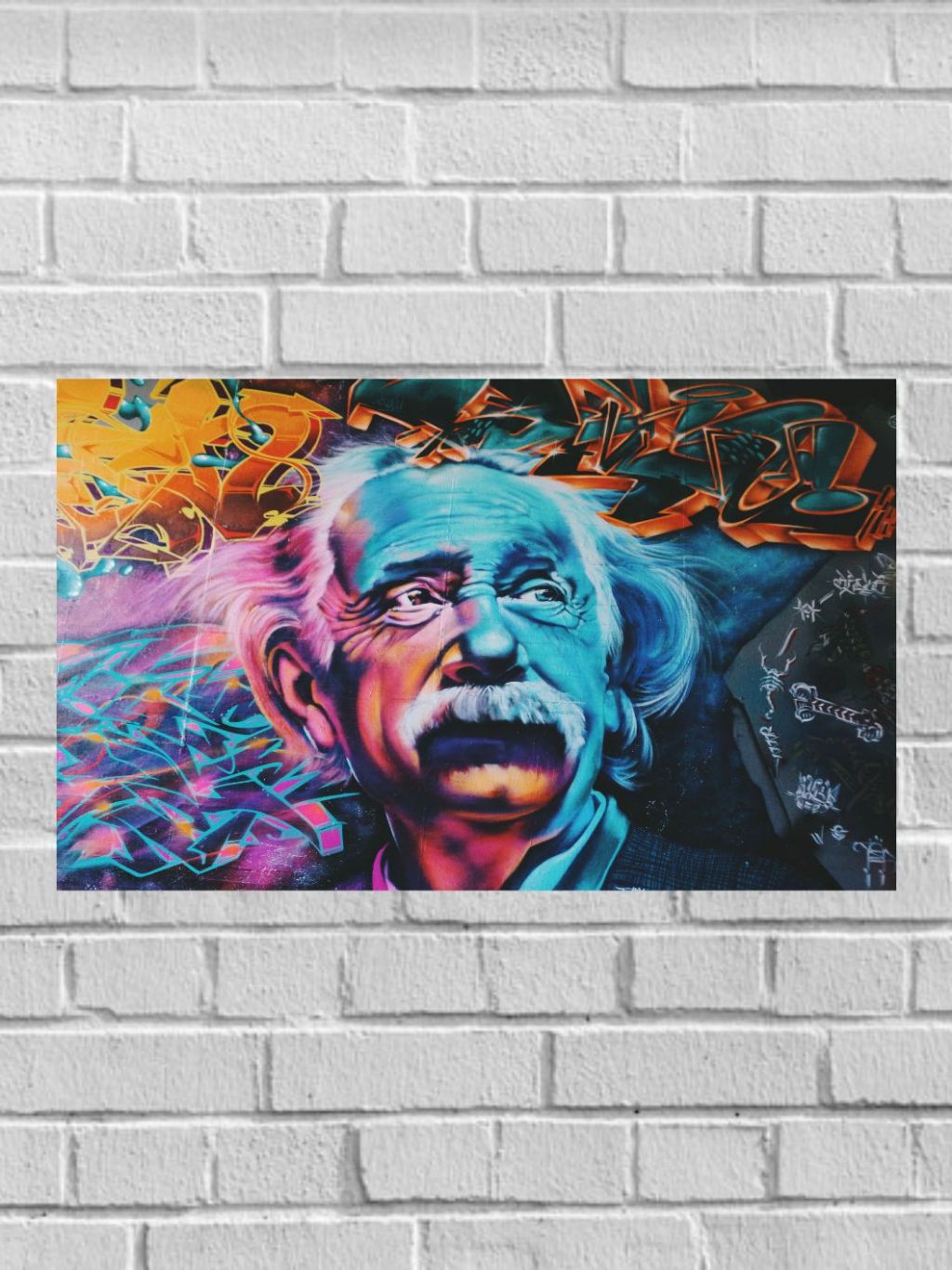 Quadro su Tela Einstein - Estrarre una lingua