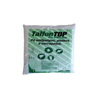 TALFON TOP - 1 KG - UNIDADE Pó Antipulgas Piolhos e Carrapatos 1kg
