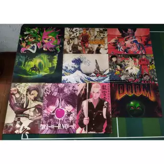Kit com 10 Quadros - Placas MDF Animes e Jogos - Zelda Splatoon Doom Akira Slam Dunk Tokyo Revengers Kimetsu no Yaiba Demon Slayer Death Note