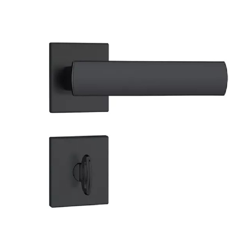 Fechadura Porta de Banheiro Stam 823/35 Preto Fosco 40mm