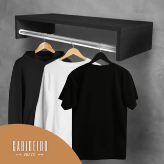Cabideiro De Parede Suspenso Arara Pendurador De Roupa Organizador Para Casa