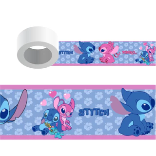 Kit - 04 unid _ Faixa Adesiva para Quarto - Parede_ STITCH 03672 _ 4metros