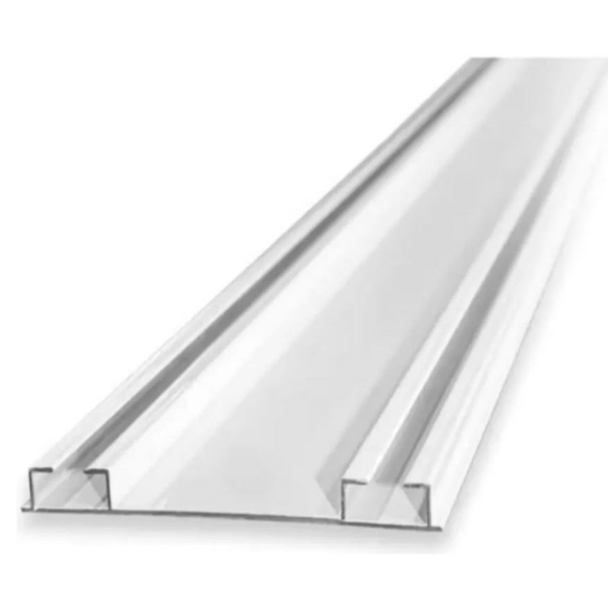 Trilho Suisso Duplo Largo MAX - 3 Metros - Para Teto Sanca Cortineiro