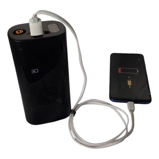 Mini Compressor de Ar Portatil Recarregavél Digital USB Calibrador Pneu