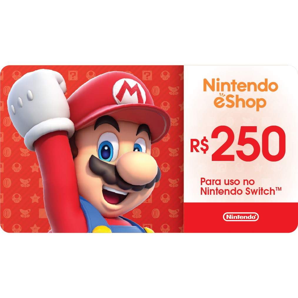 Gift Card Digital Nintendo - R$250