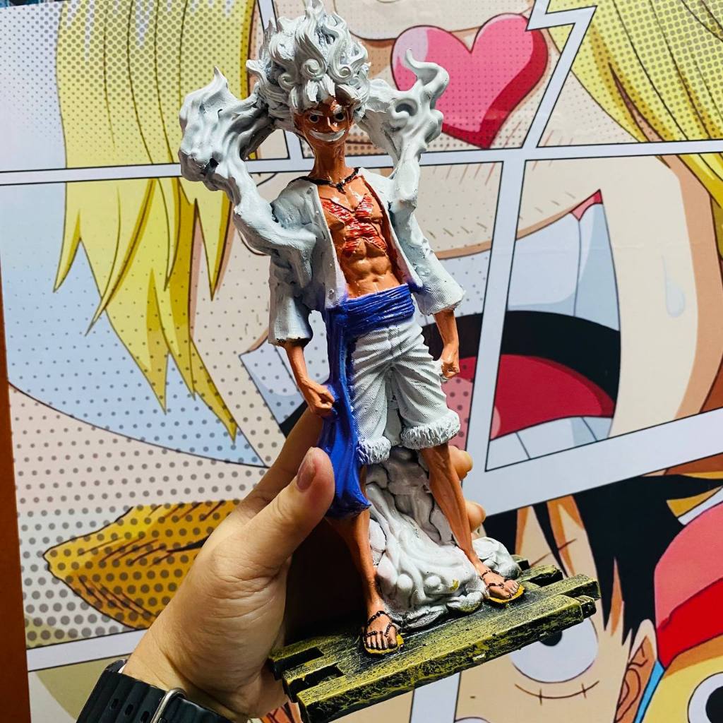 Luffy Gear 5 One Piece Boneco Colecionável em Resina | Shopee Brasil