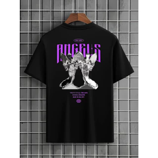Camiseta Streetwear Overfly Camisa Anjos Skatista Unissex Lançamento Algodão Promoção