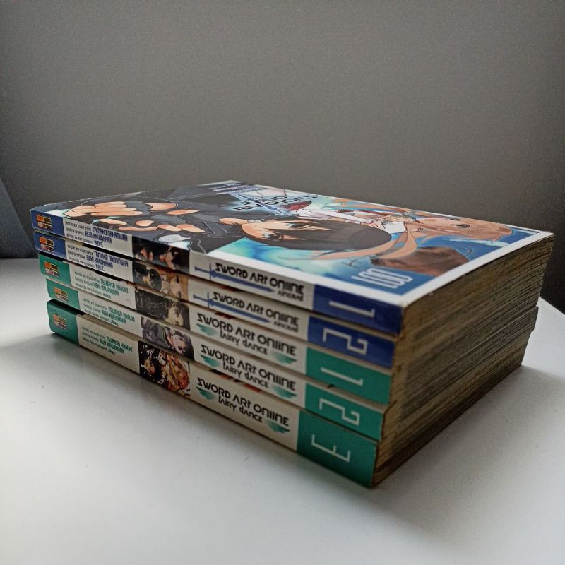 mangá sword art online - coleção completa fairy dance + aincrad