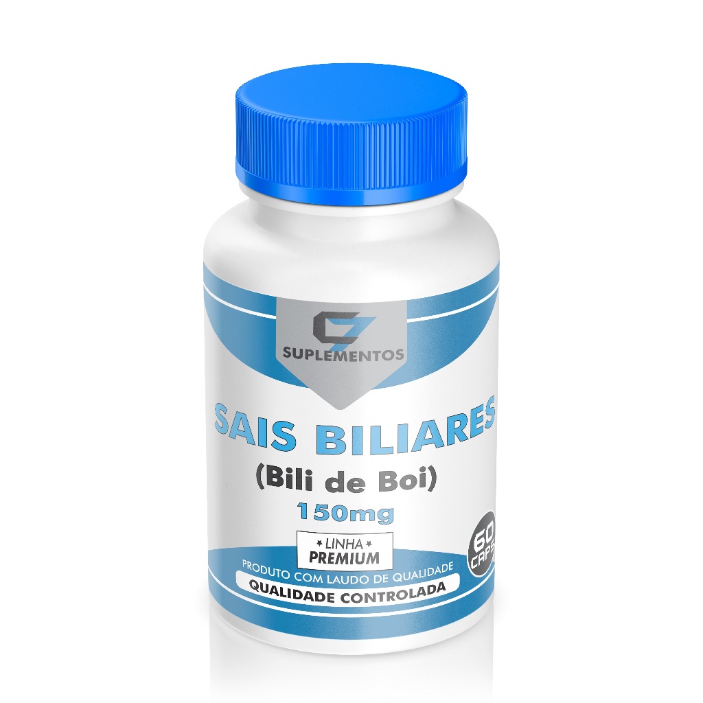 Sais Biliares (Bili de Boi) 150mg - 60 Caps | Shopee Brasil