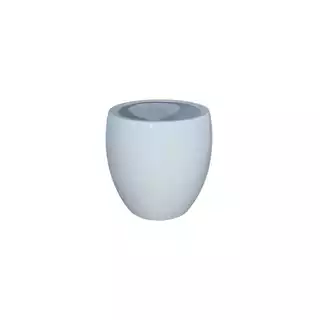 Vaso em Fibra de Vidro - 30cm - Pérola - P