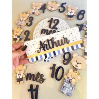 Kit para Fotos mesversario Ursinho Príncipe.