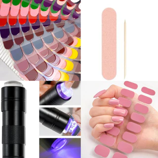 Película de Esmalte Adesiva em Gel Semi Curada Autocolante OU Cabine Lampada Led Uv Fácil Aplicação