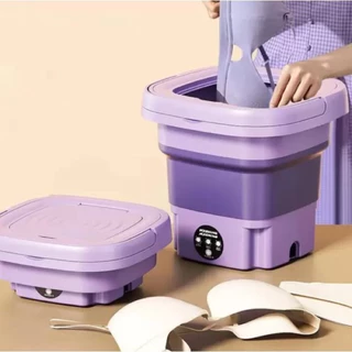 Mini máquina de lavar roupa 8L dobrável portátil moderna automática roupa interior de viagem