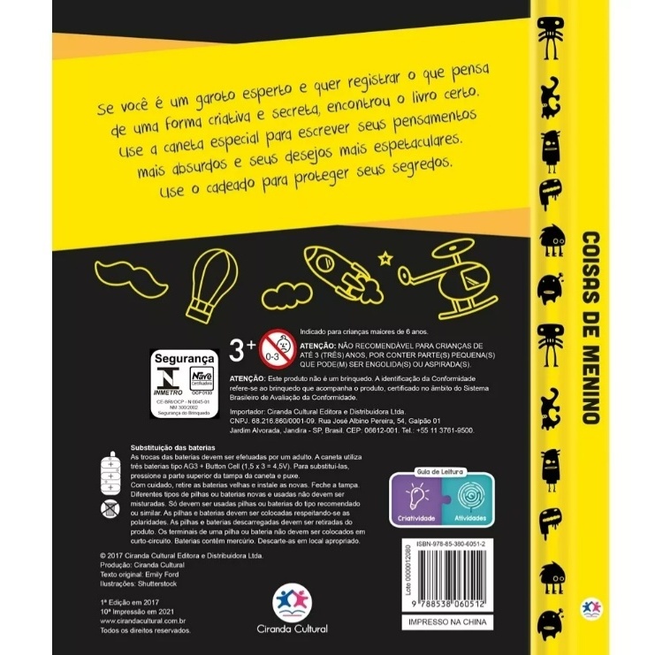 Amazon.com: Coisas de menino: Com uma caneta de tinta