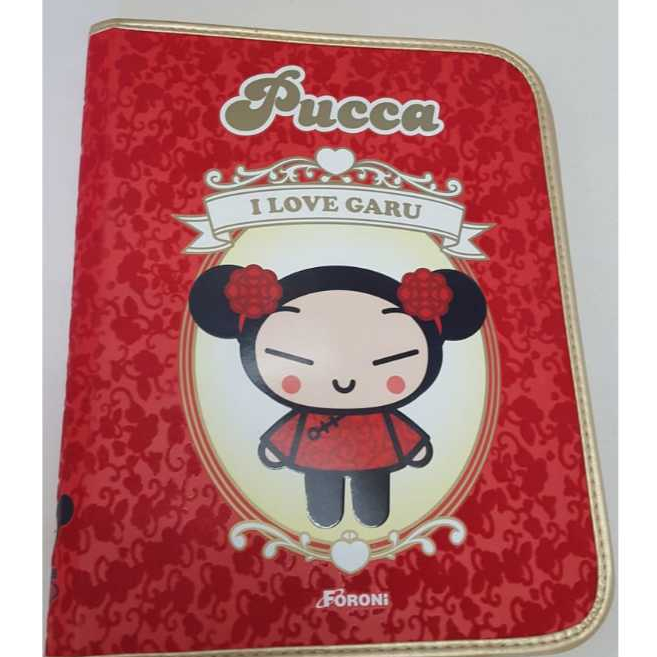 Fichário Ziper Pucca Veludo Universitário Foroni