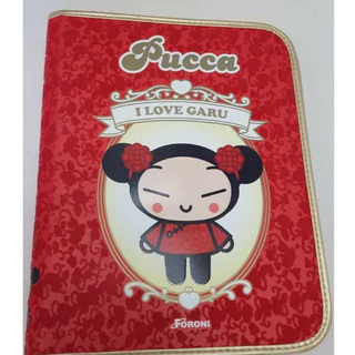 Fichário Ziper Pucca Veludo Universitário Foroni