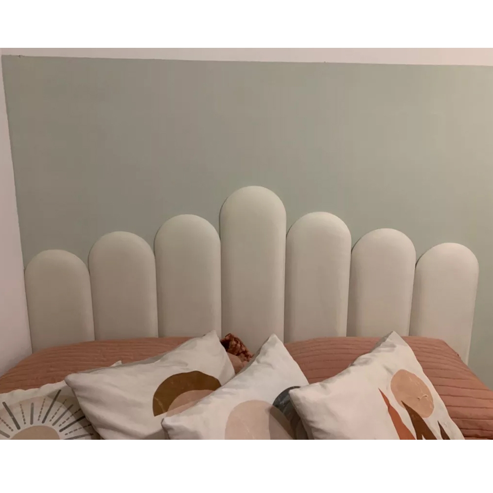 Placa Cabeceira Estofada de Cama Box Nuvem - Módulo 60x20cm