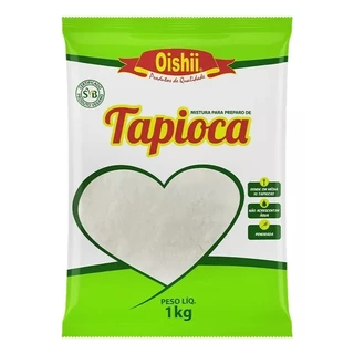 Tapioca Goma De Mandioca Para Tapioca Vegano Sem Glúten 1kg
