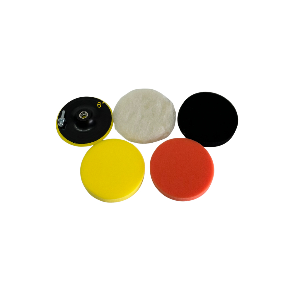 Kit Polimento Boinas Corte Refino Lustro Suporte 6 Polegadas
