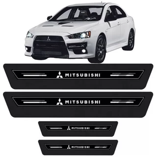 Soleira Porta Premium Lancer 2012 2013 2014 Á 2017 - Preto