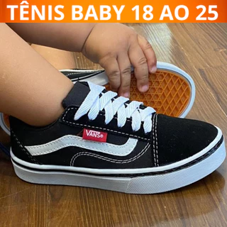 Tênis Infantil Unissex Bebê old skool infantil de menina e menino , masculino e feminino estiloso e confortável infanto juvenil baby