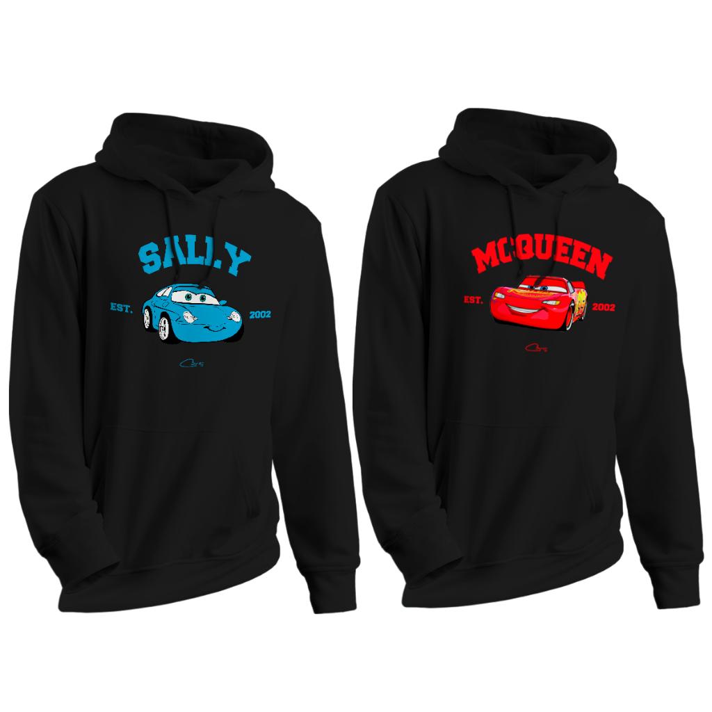 Kit Moletom Canguru Mcqueen e Sally Casal Dia dos Namorados Unissex ...