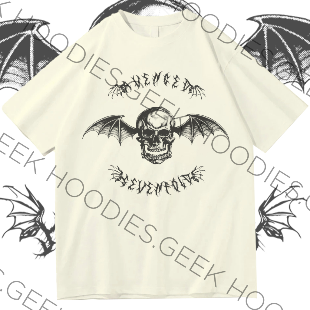 Camiseta OVERSIZED Algodao Banda Avenged Sevenfold Skull Rock N
